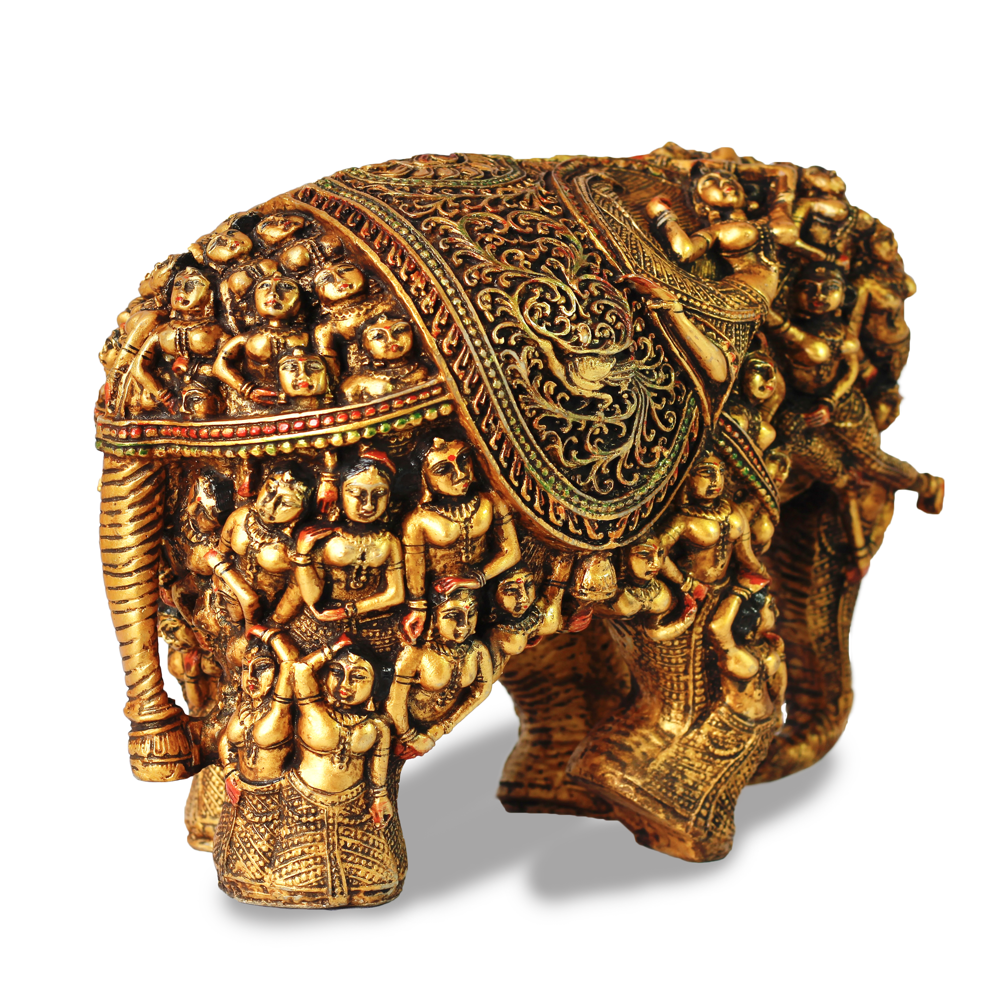 Rich Decorative Elephant Statue in Resin (Marble Dust)