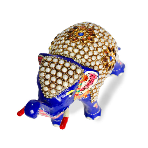 Artistic Meenakari Elephant Statue For Decor/Gift