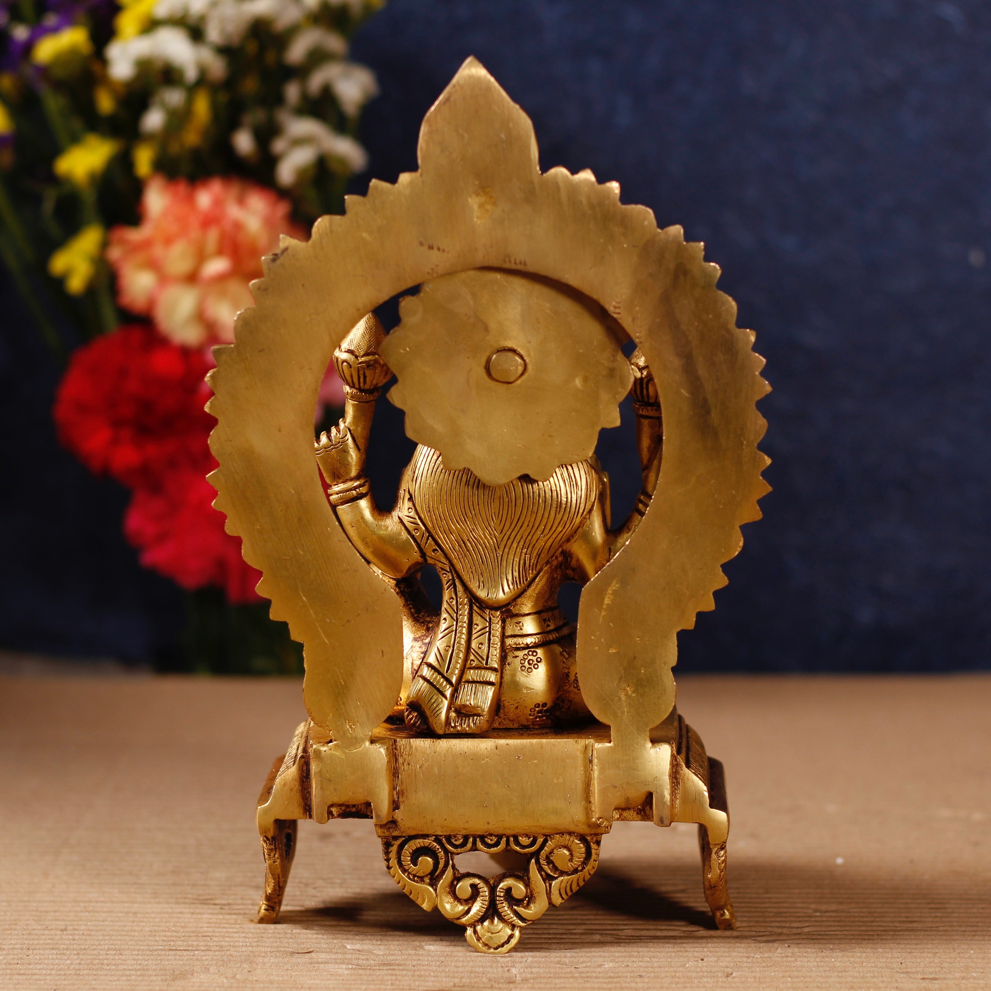Brass godess Lakshmi 10.5"