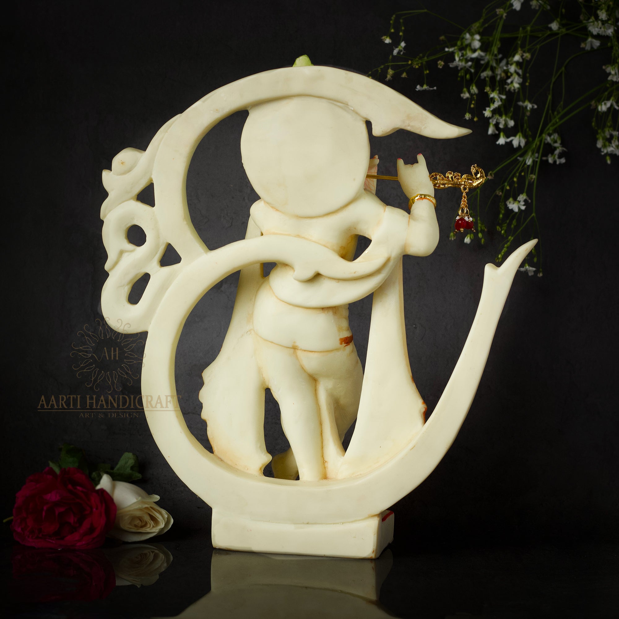 11" Most Elegant OM Krishna in polyresin