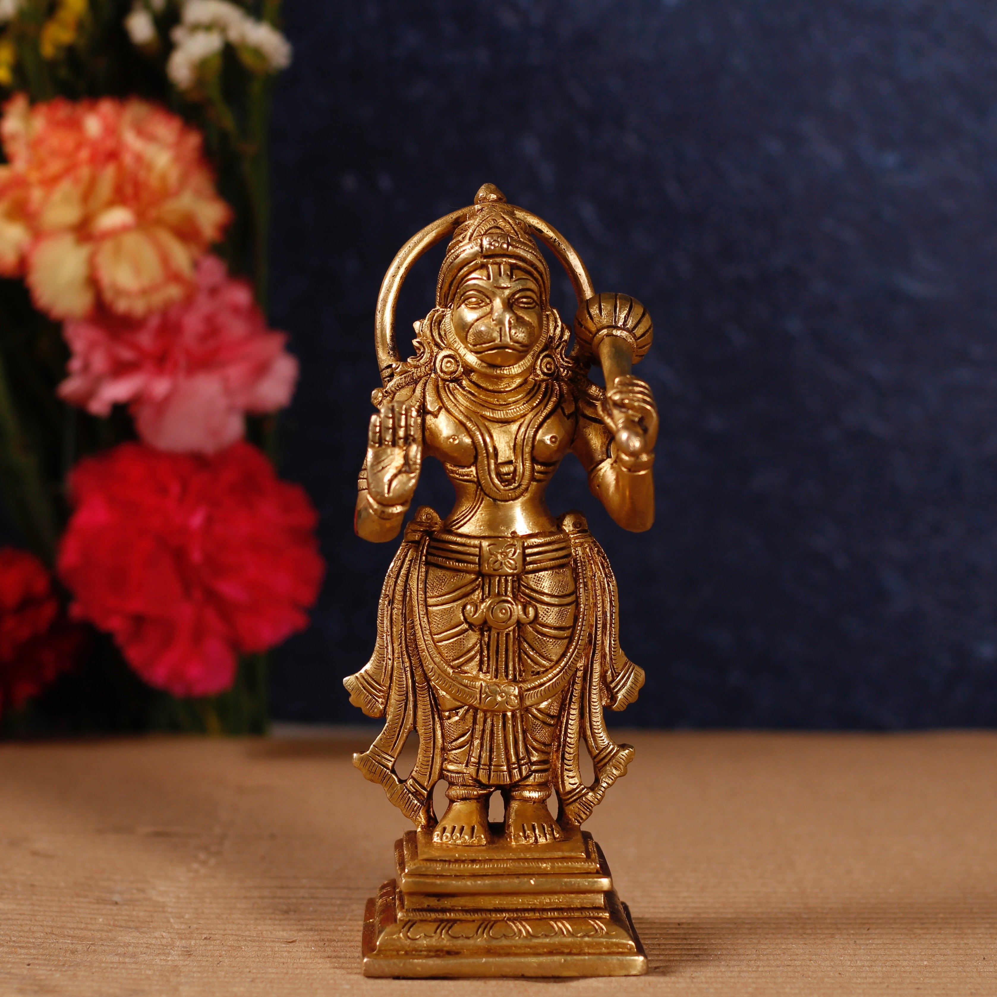 Standing Hanuman Statue 8"