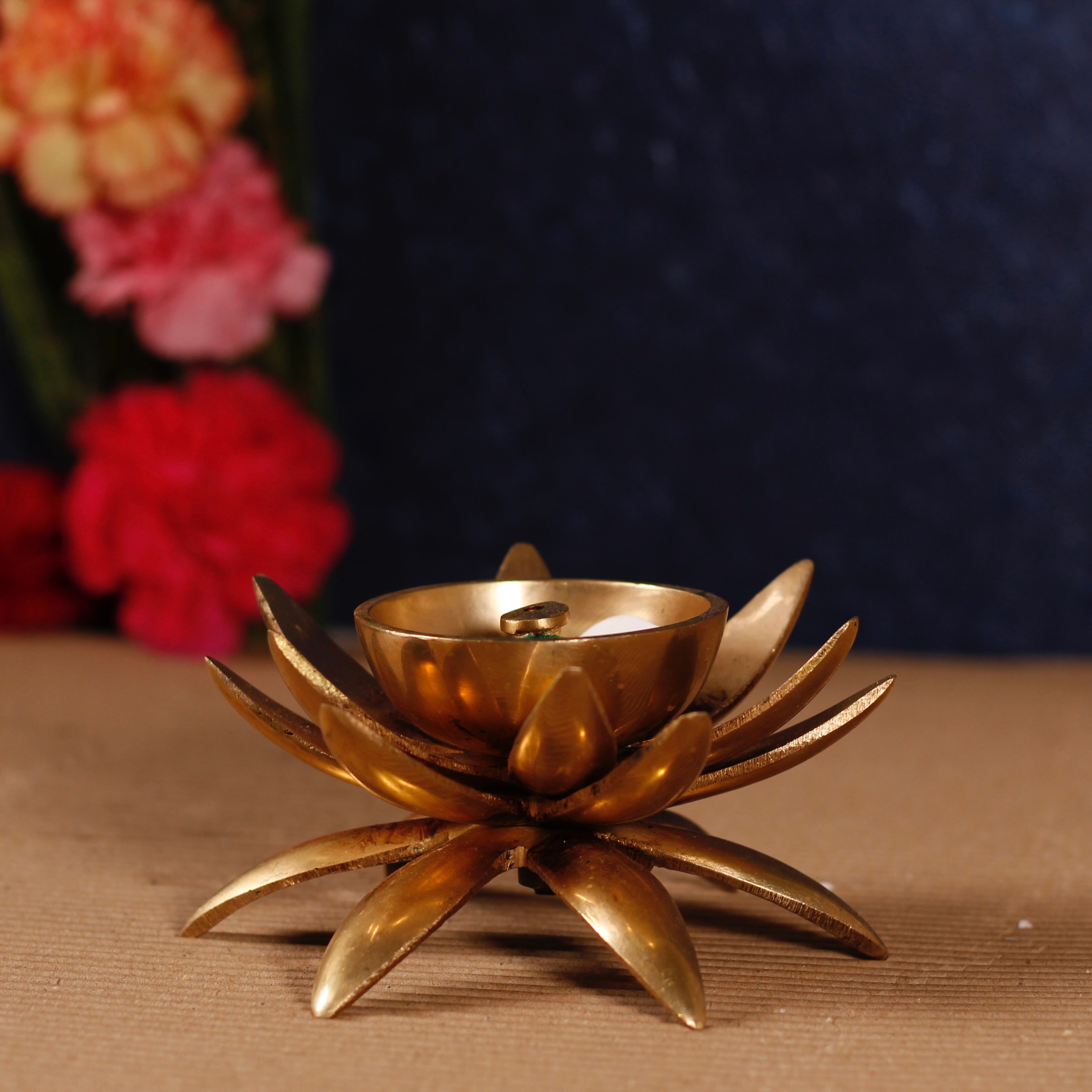 Lotus Diya for Pooja