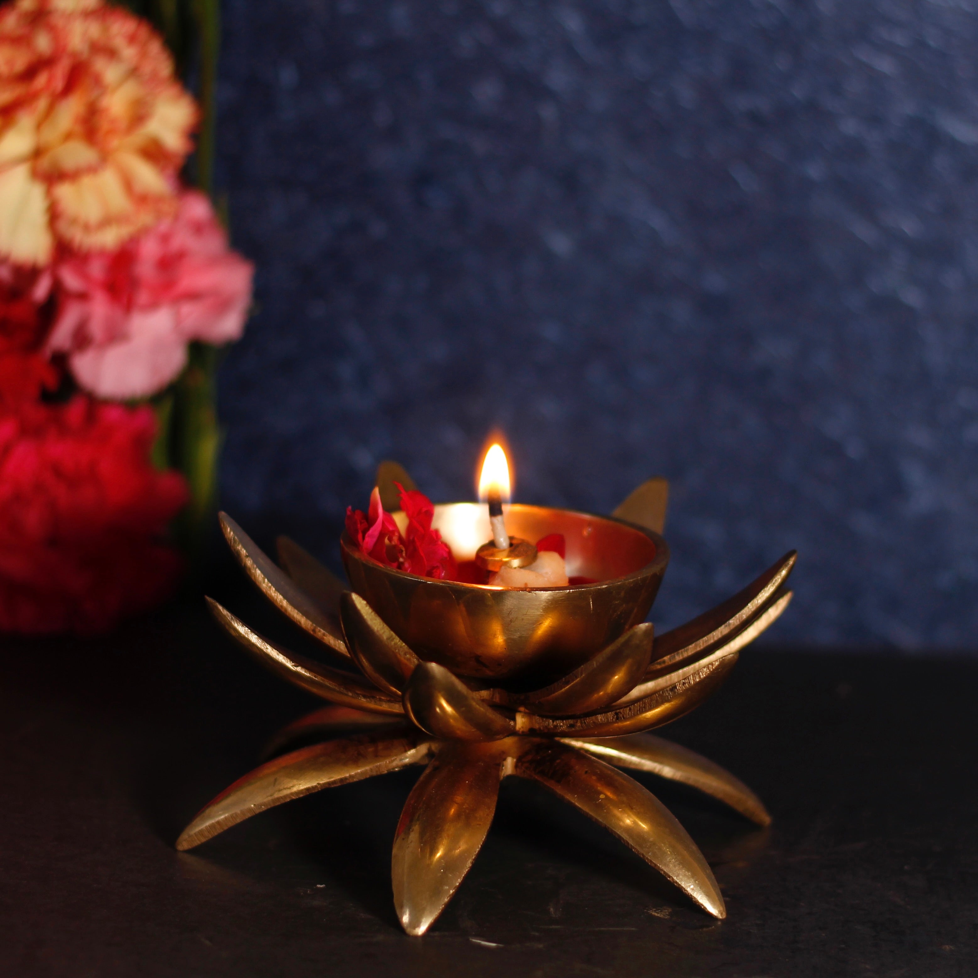 Lotus Diya for Pooja