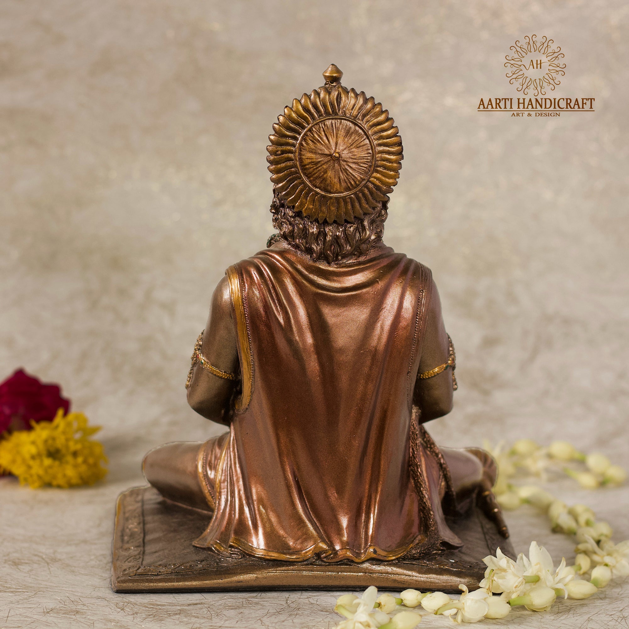 Reading Ramayana Path Hanuman Statue | Marble Dust