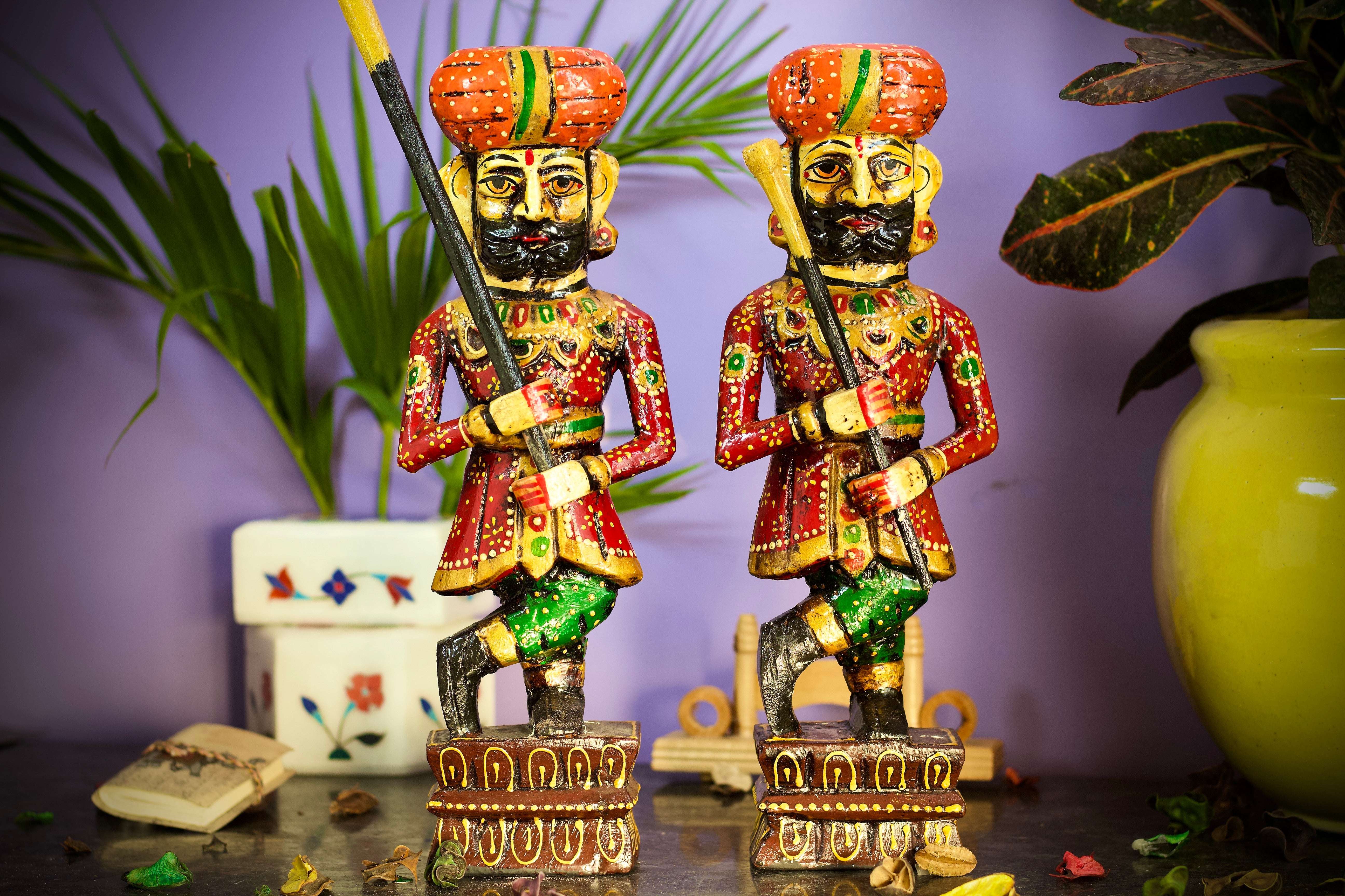 Rajasthani Chowkidar Pair/Gate Guard pair for Decor