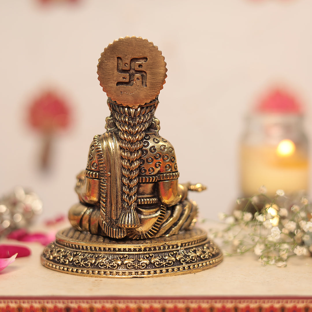 Superfine Brass Maa Annapurna Devi - Goddess Of Nourishment (5 Inches-12Cm)