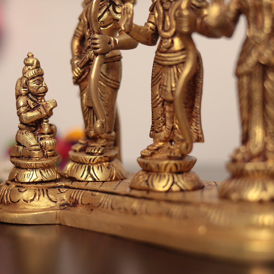 Divine Brass Ram Darbar Idol In 10 Inch