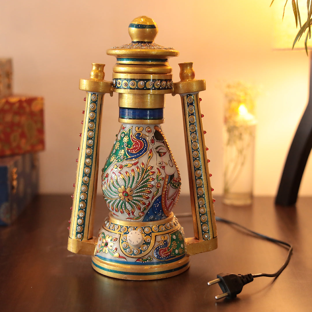 MARBLE LALTEN CUM LAMP