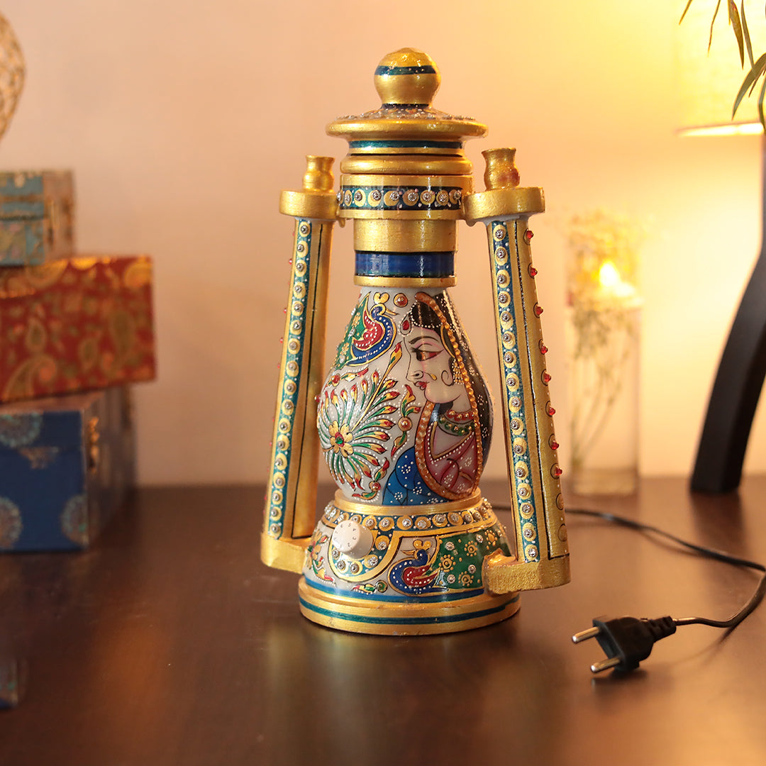 MARBLE LALTEN CUM LAMP