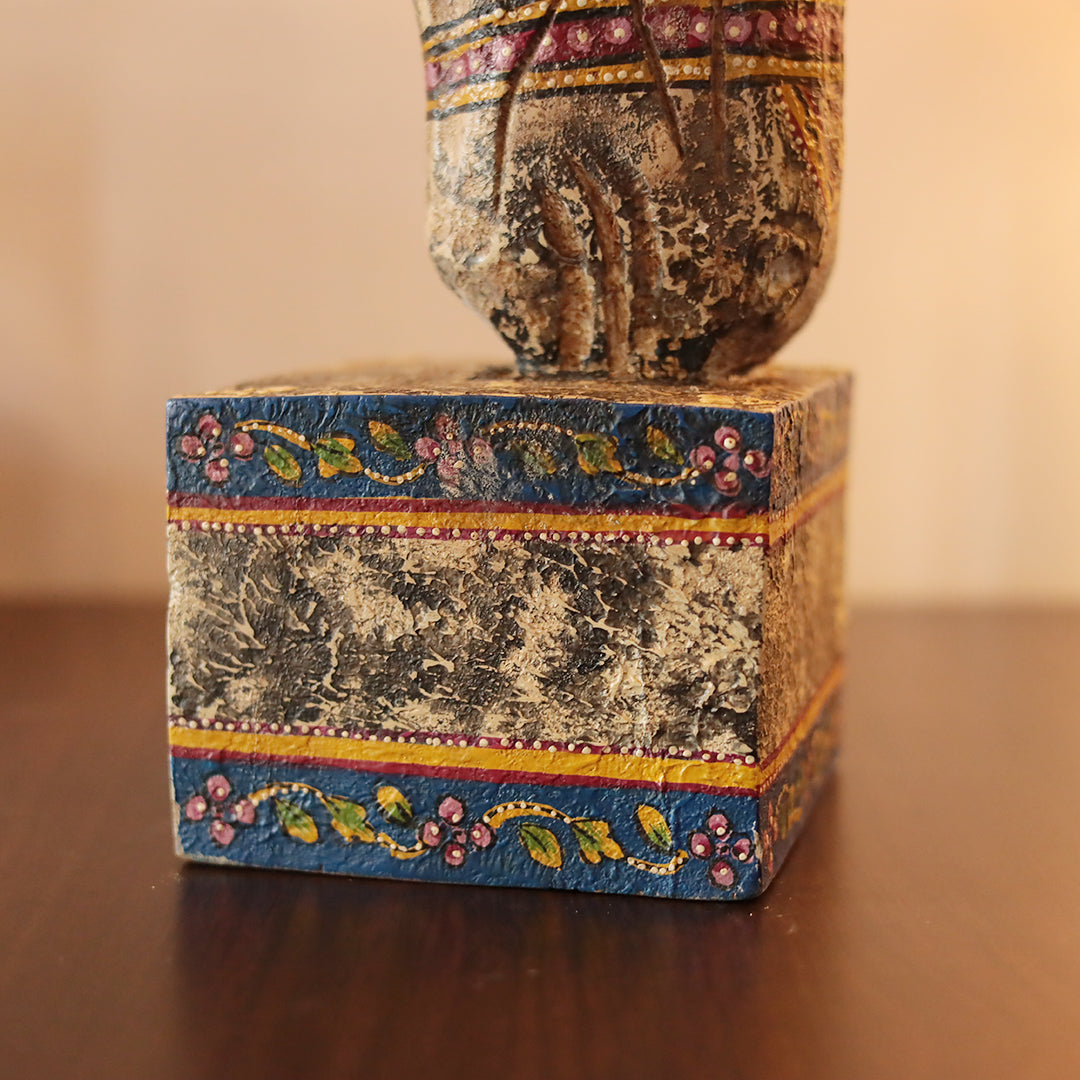 Aesthetic Wooden Horse Head/ Feng Shui For Home Decor/Symbol of Positive Energy In 21 Inches