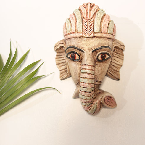 Auspicious Lord Ganesha Head/Bust For Wall Hanging/Gifting In 9 Inch (23 Cm)