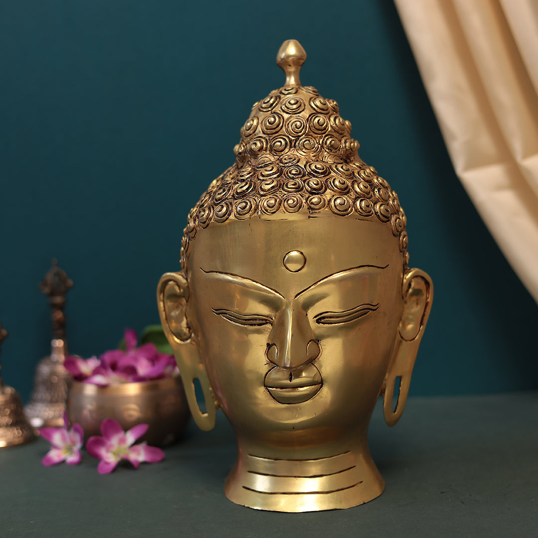 Brass Decorative Table Top Buddha Head