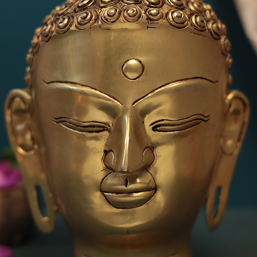 Brass Decorative Table Top Buddha Head