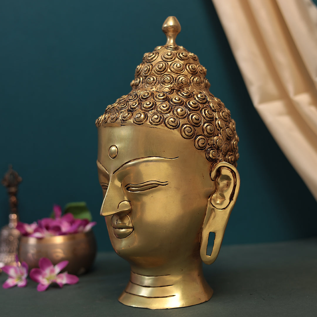 Brass Decorative Table Top Buddha Head