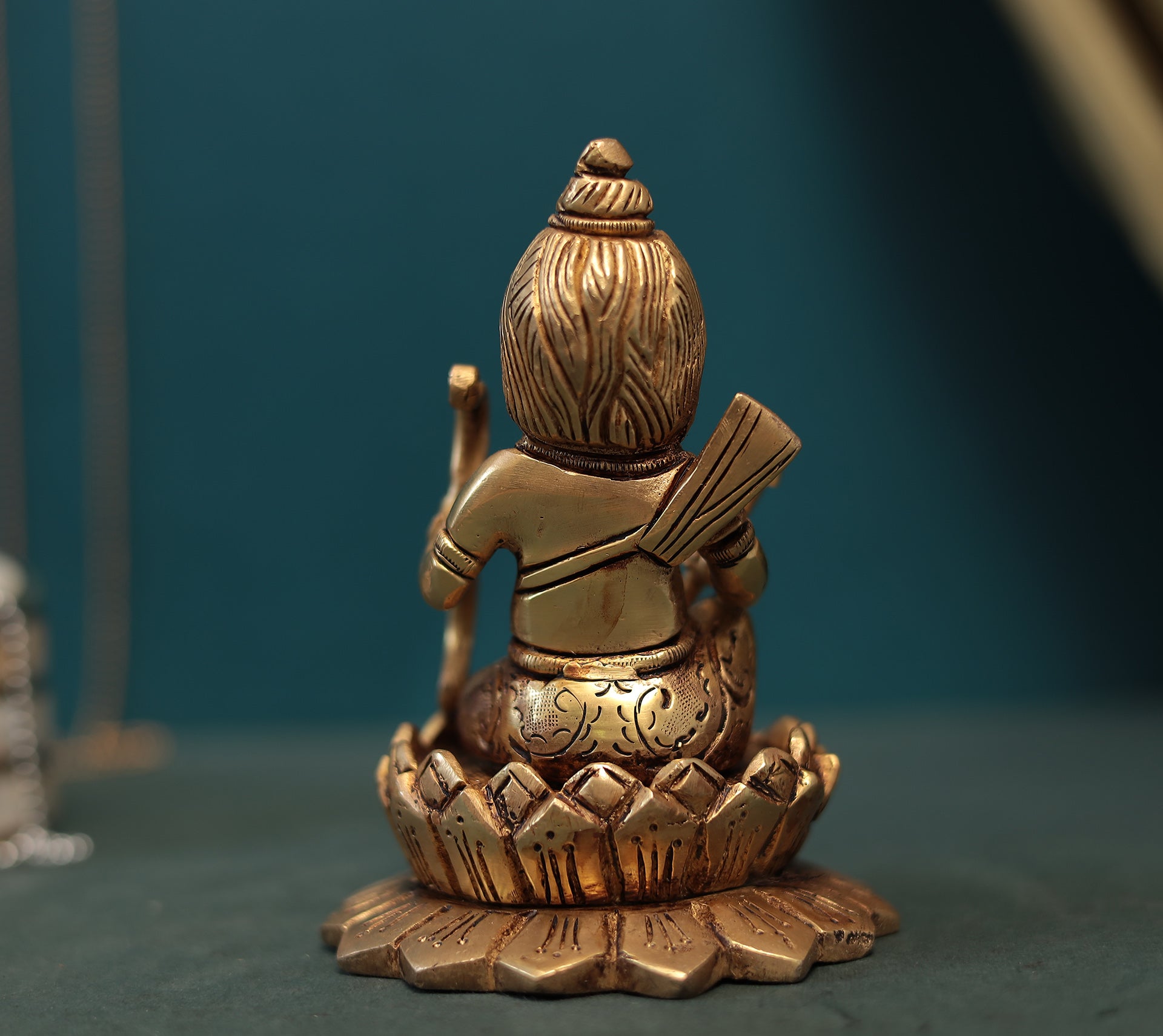 Superfine Brass Bal Ram Lalla Seated On Lotus In 5 Inches (12.7 Cm)