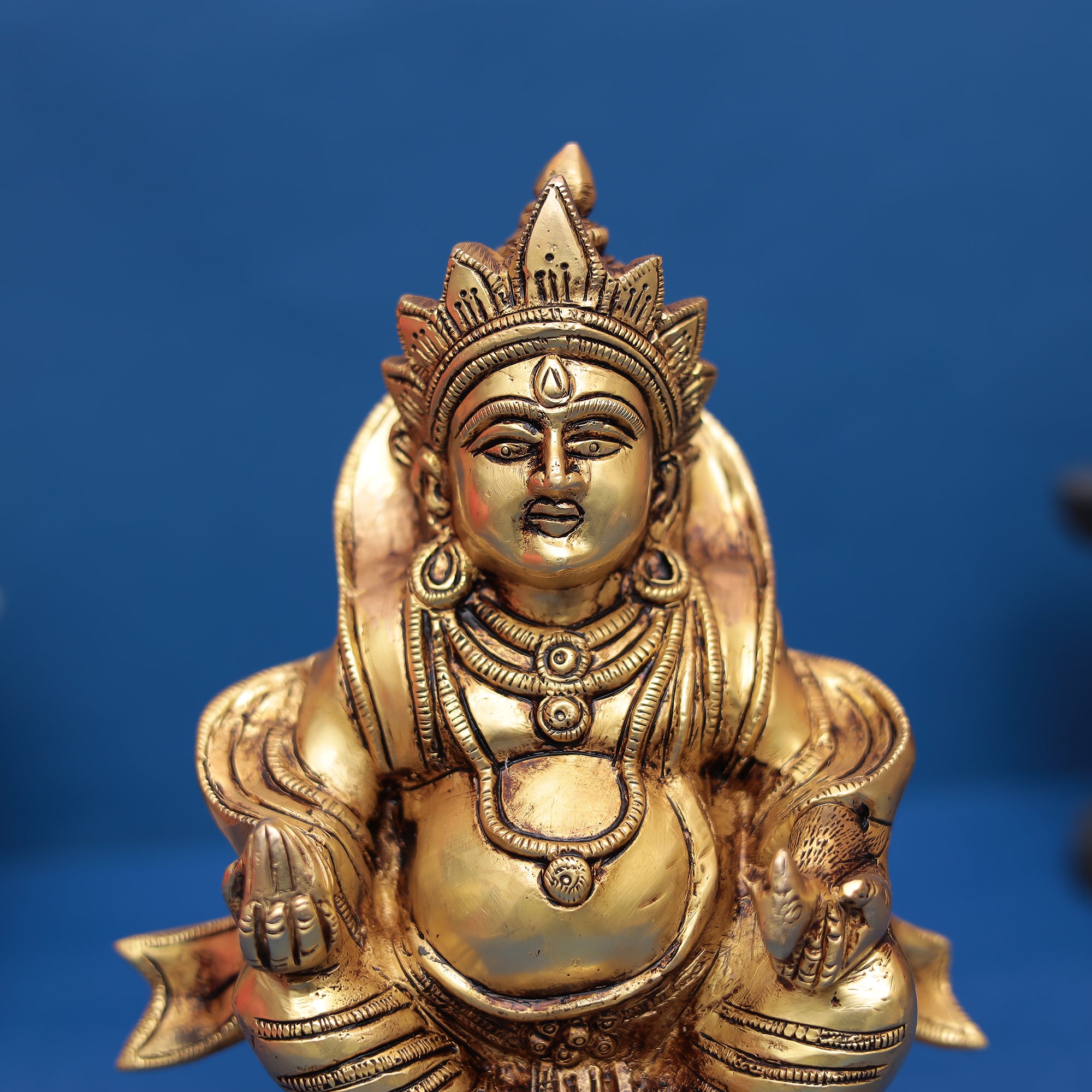 Brass Lord Kuber Idol – Symbol of Wealth, Prosperity & Abundance