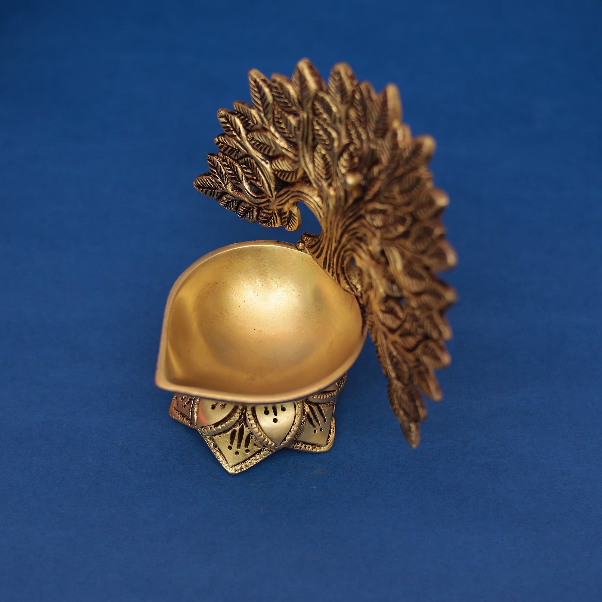 Svastika’s Brass Kalpavriksha Diya in 6 Inches