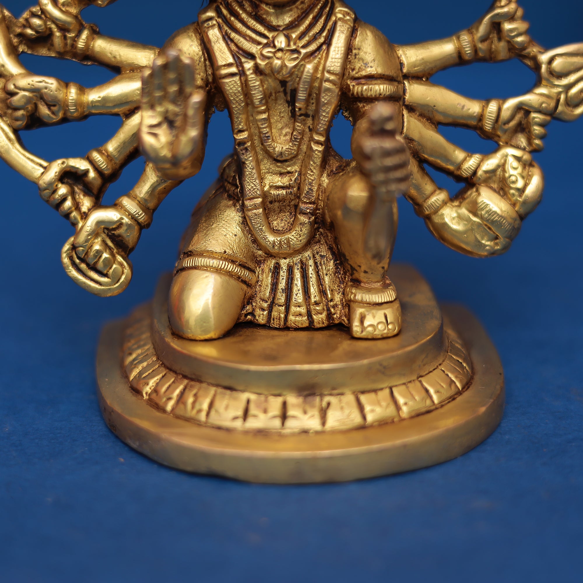 Brass Panchmukhi Hanuman Idol 5" INCH