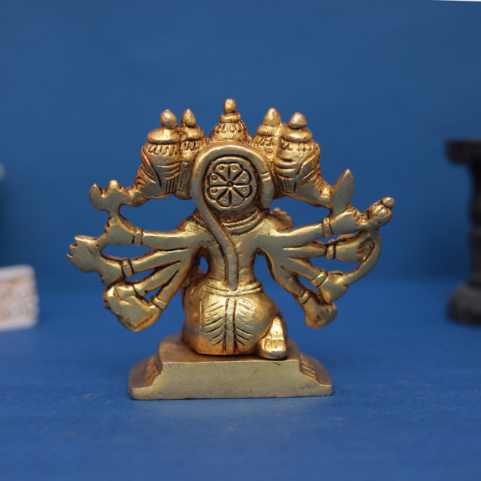 Brass Panchmukhi Hanuman Idol 5" INCH