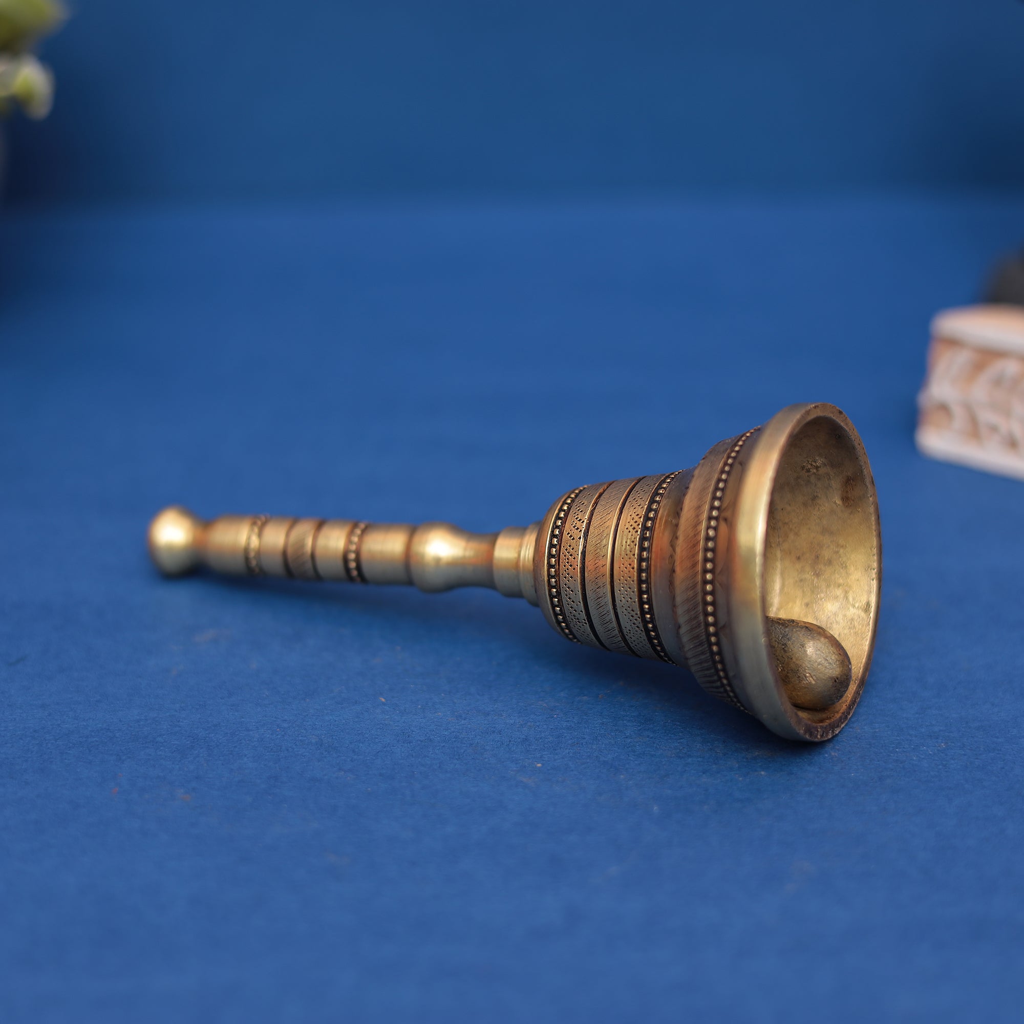 Pure Brass Puja Bell (Ghanti) 6" INCH