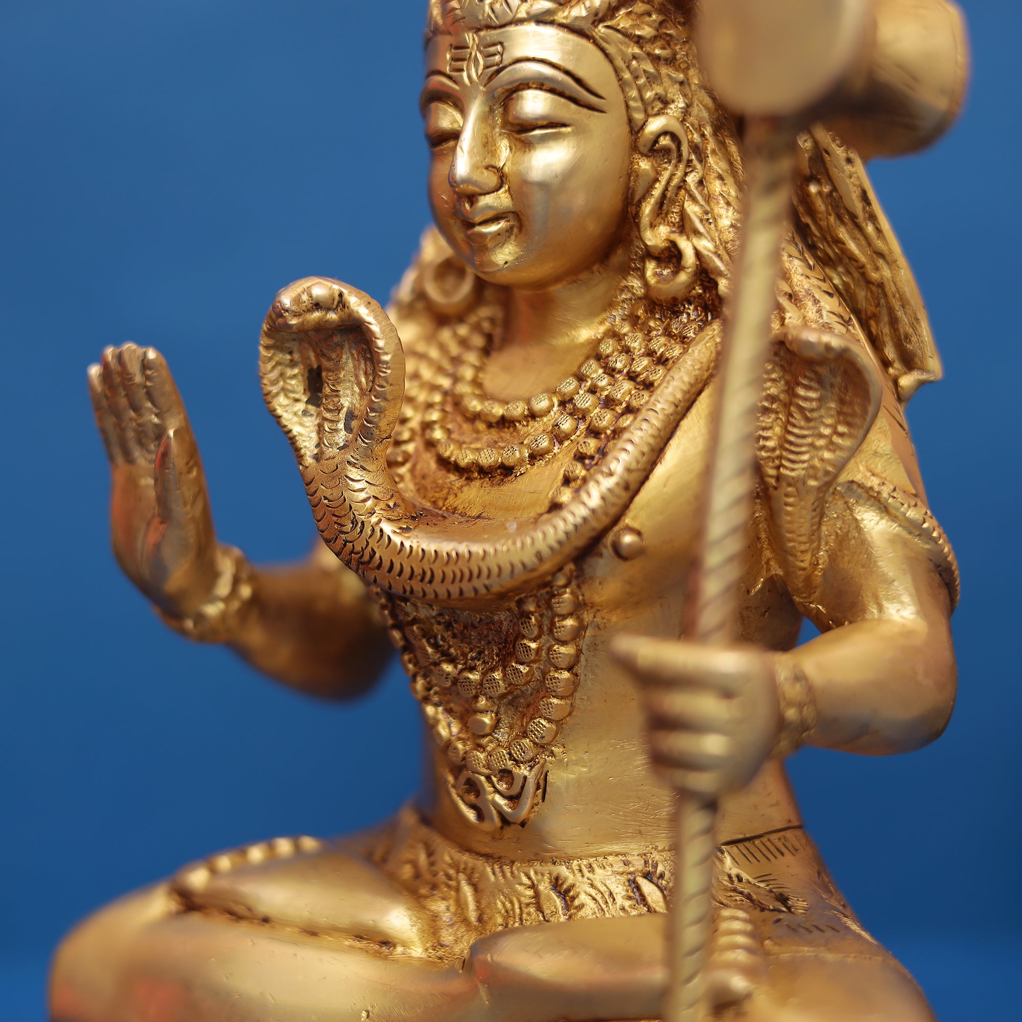 Brass Table Top Lord Shiva Idol 10"Inch