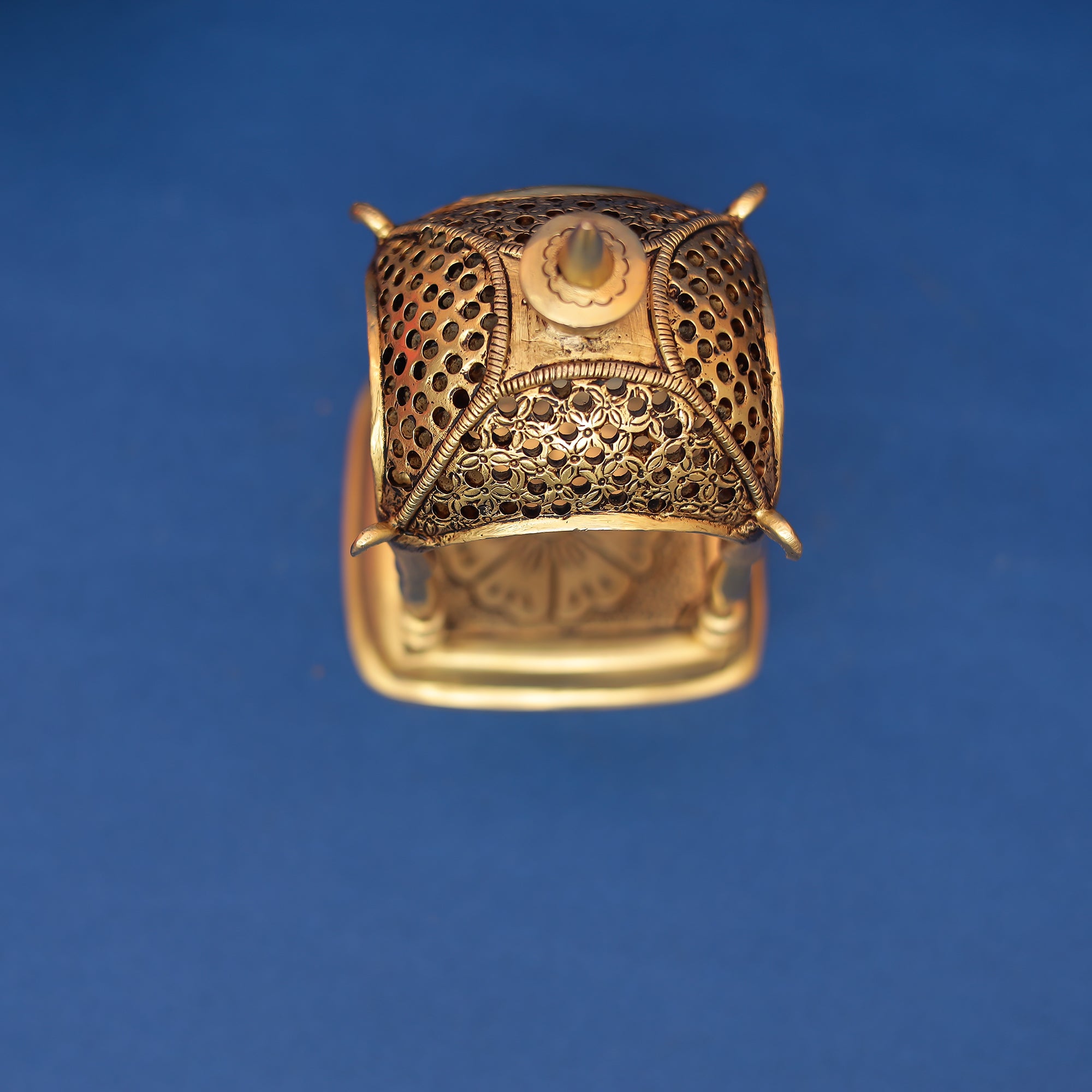 Brass Mini Temple for Pooja Room & Gifting 7" INCH