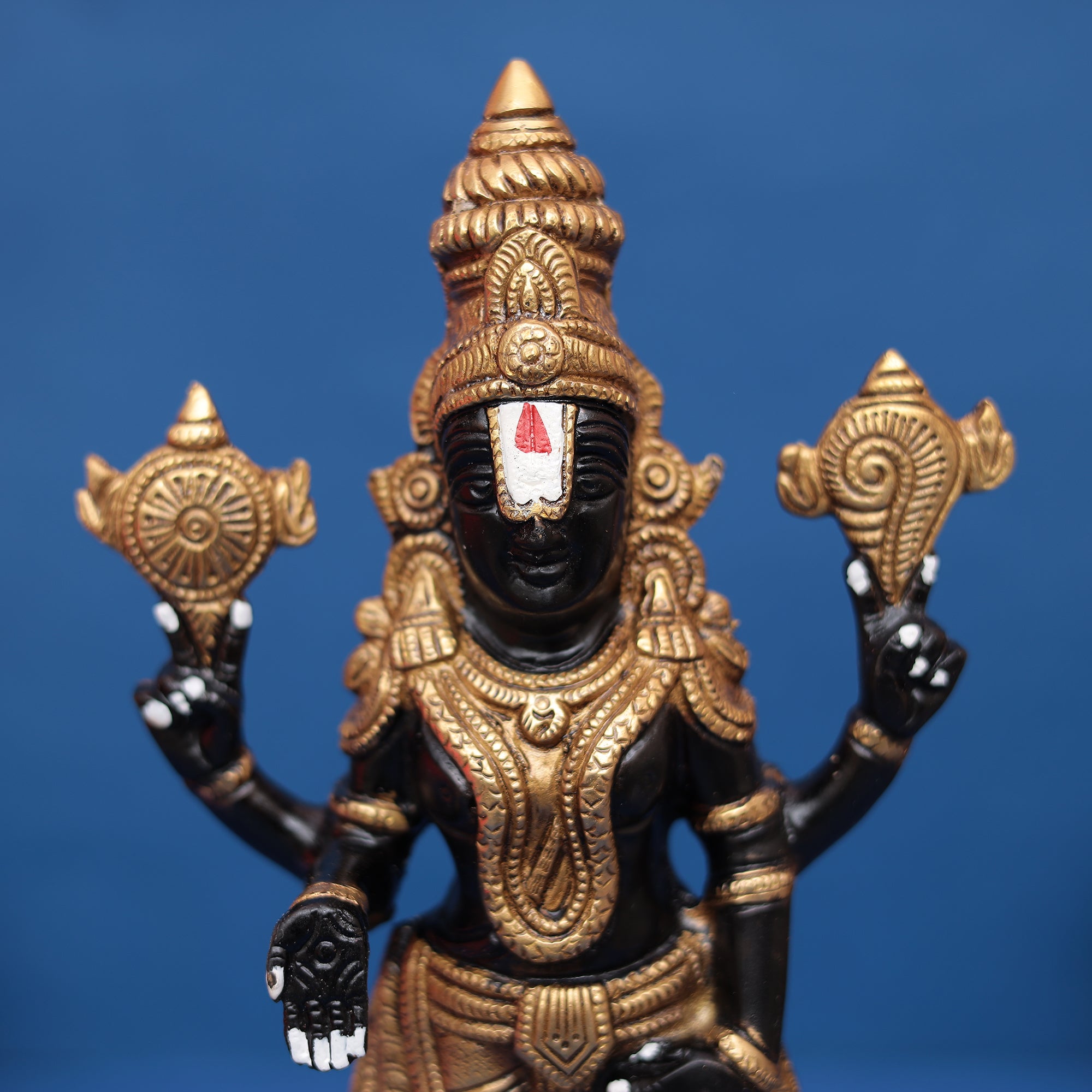 Tirupati Balaji (Lord Venkateshwara) Brass Statue 11" INCH