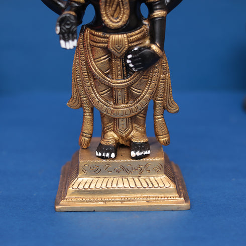 Tirupati Balaji (Lord Venkateshwara) Brass Statue 11" INCH