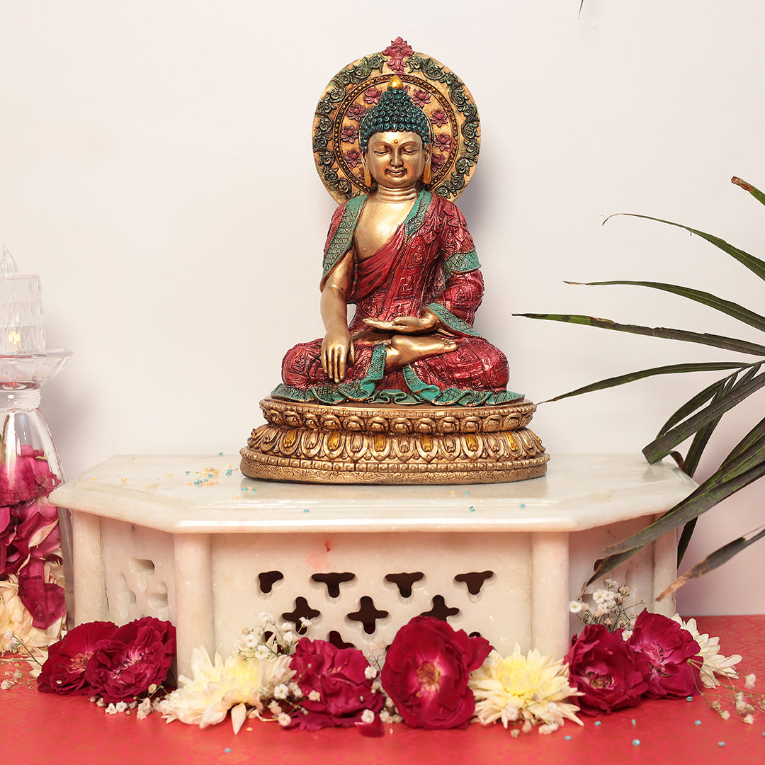 10" Elegant Meditating Buddha - Symbol of Enlightenment and Inner Peace