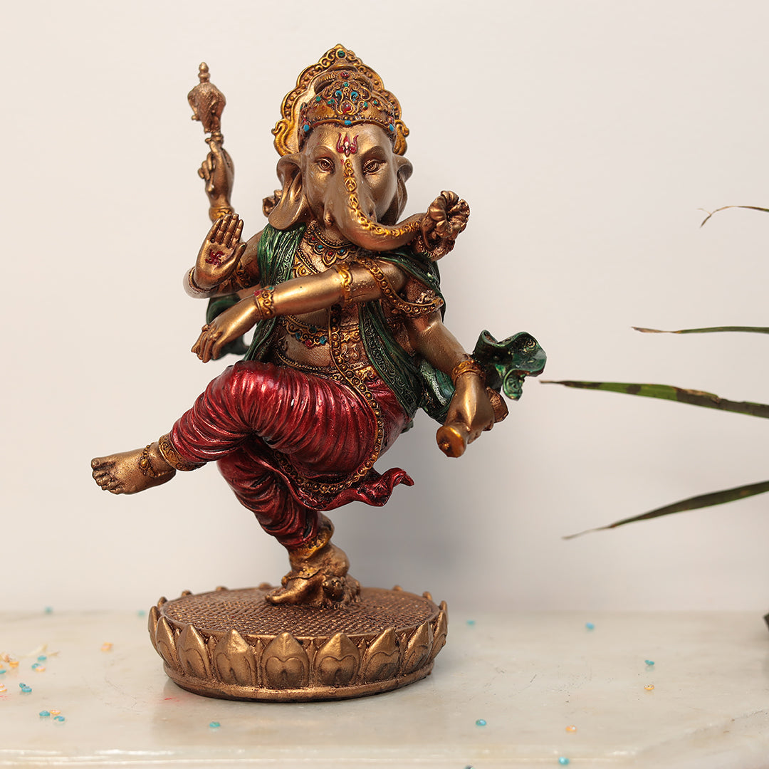 Dancing ganesha In 8 Inches