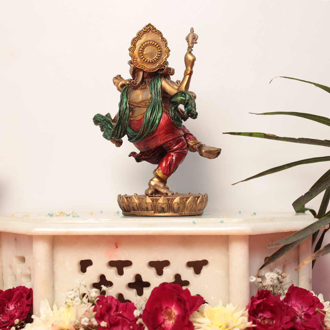 Dancing ganesha In 8 Inches