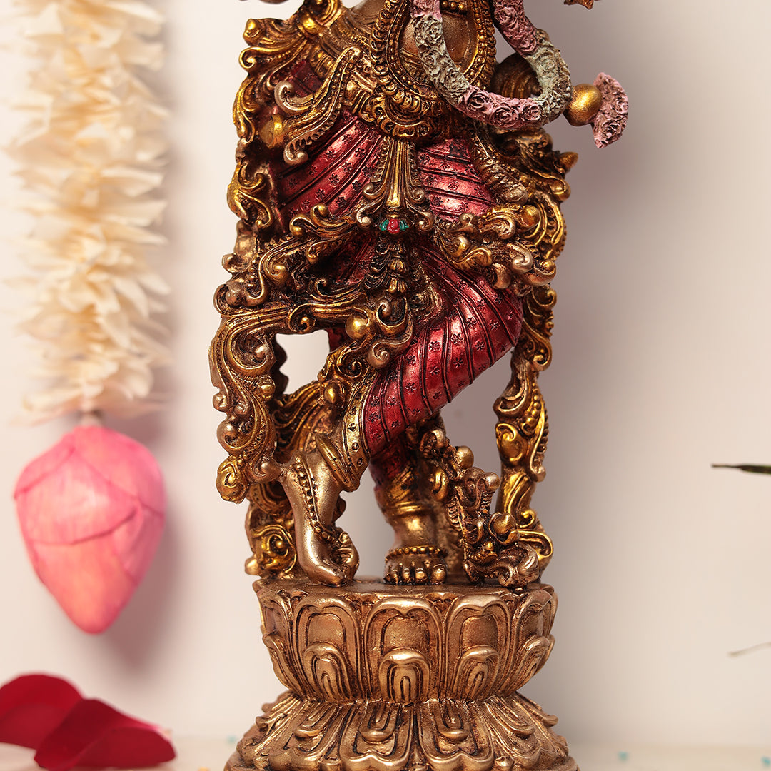 15 Inches Lord Flute krishna a prominent diety in Hinduisim
