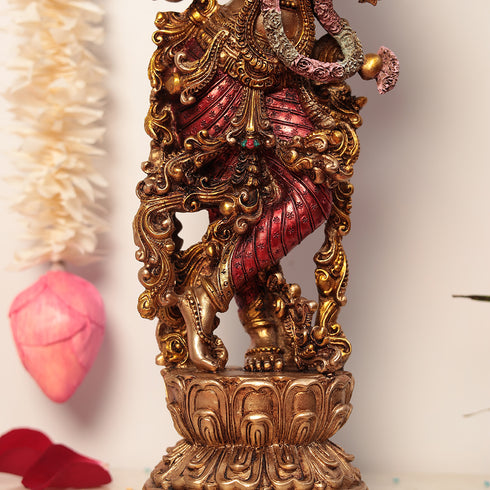 15 Inches Lord Flute krishna a prominent diety in Hinduisim