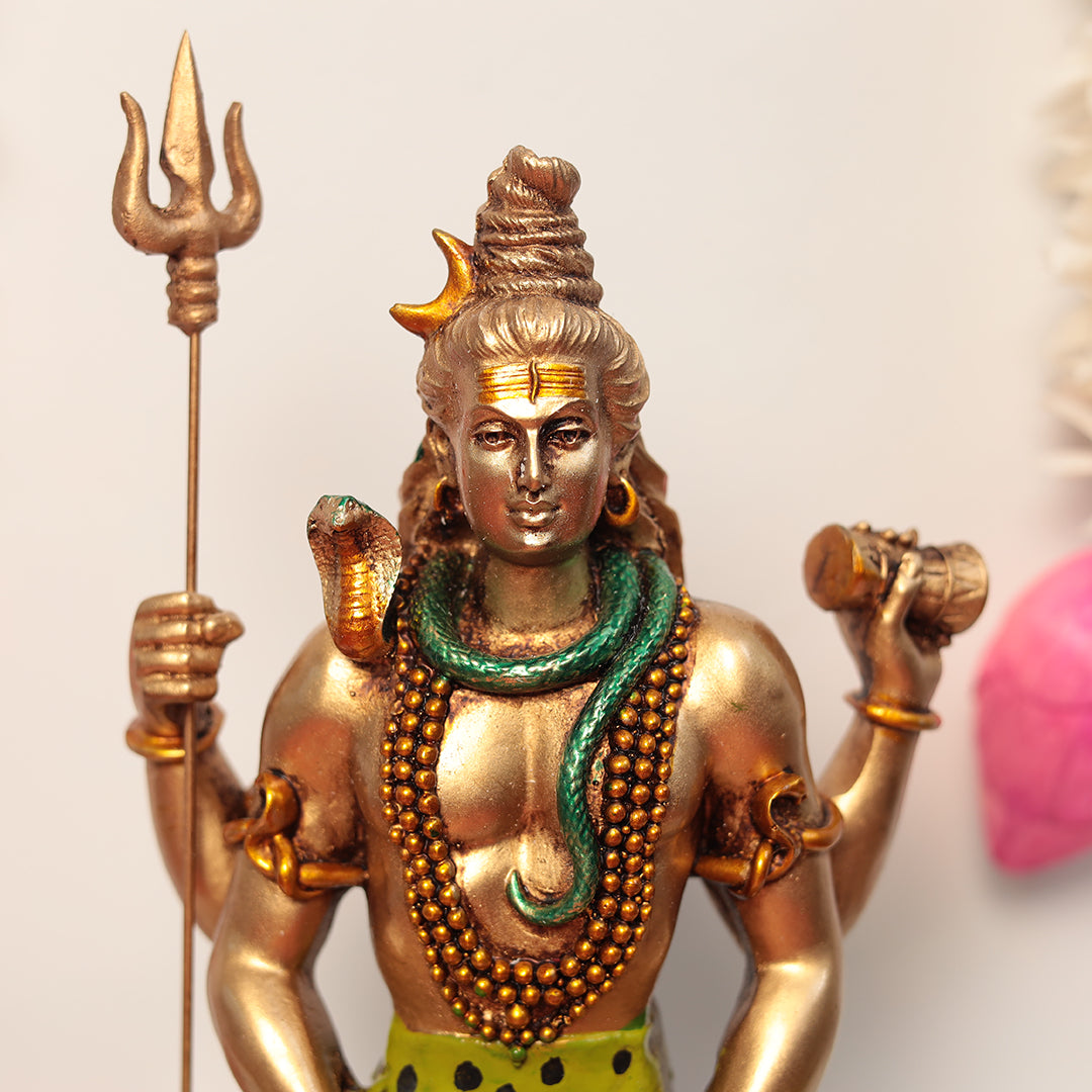 Elegant Lord Shiva In Resin For Temple/Puja/Decor