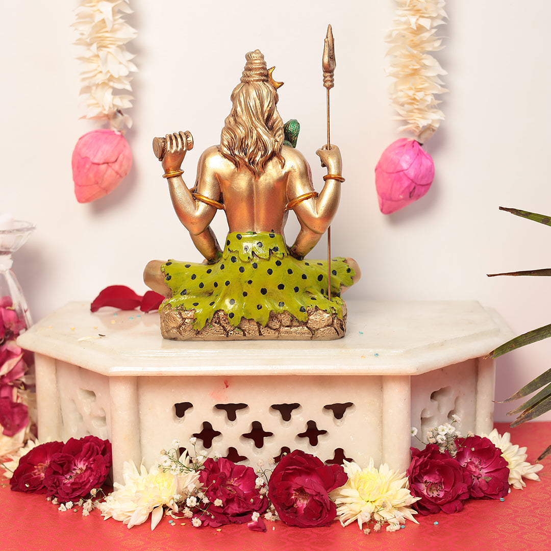 Elegant Lord Shiva In Resin For Temple/Puja/Decor