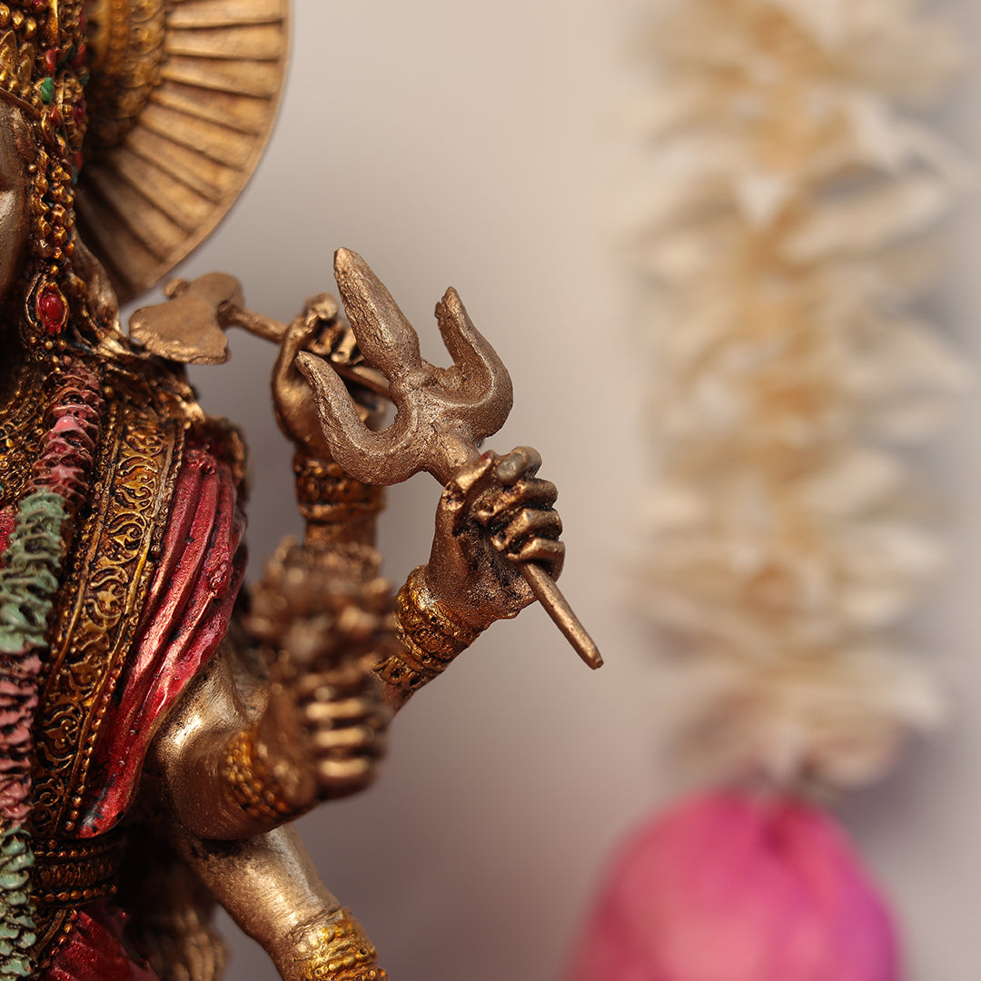 Standing Maa Durga With Lion 6 Inches