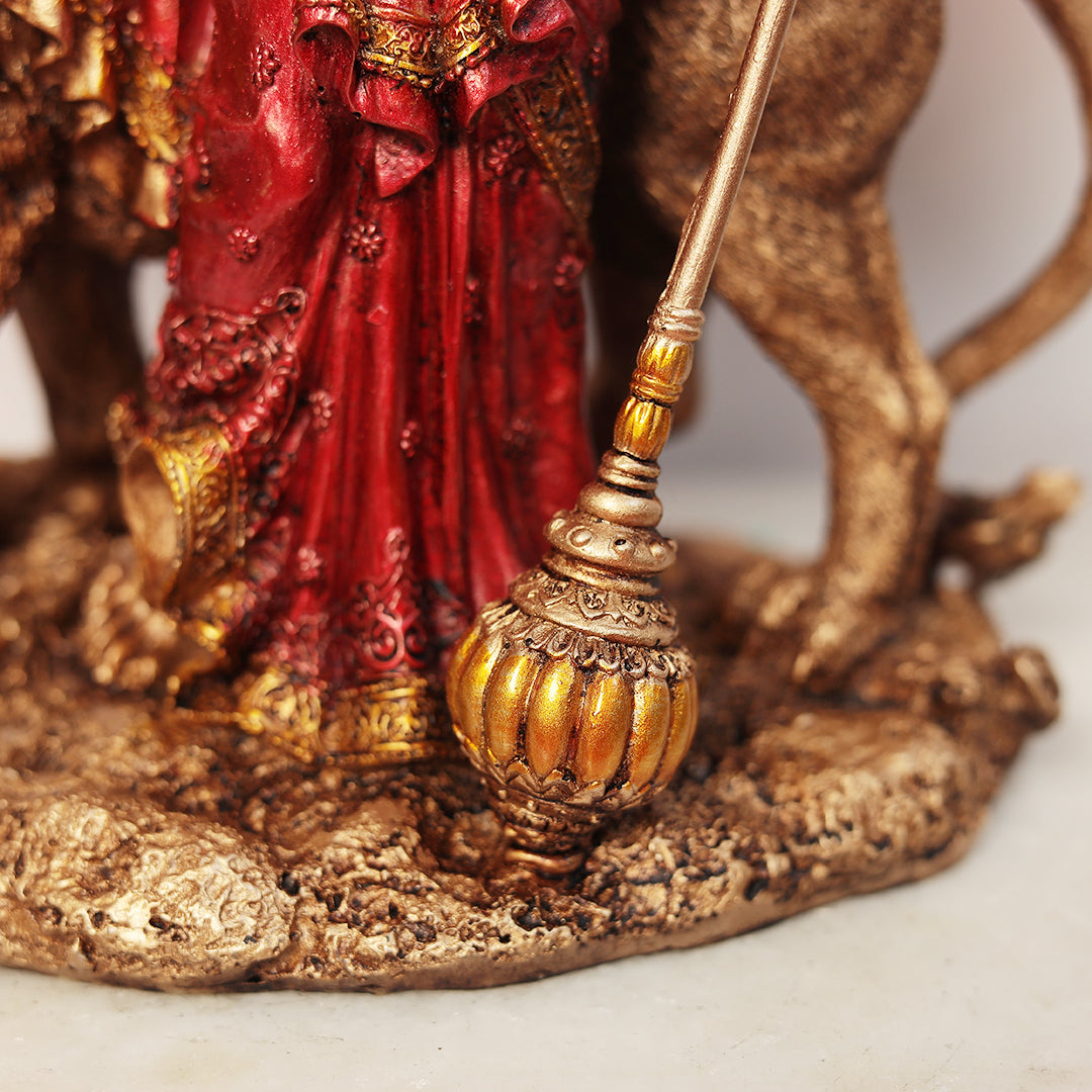Standing Maa Durga With Lion 6 Inches