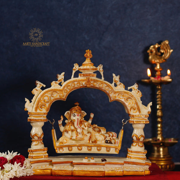 SWING LORD GANESHA | MARBLE DUST