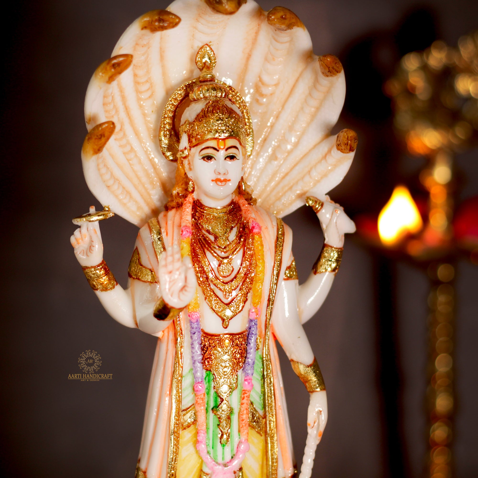 Lord Vishnu/Narayan In 12Inches (30.48 Cm)