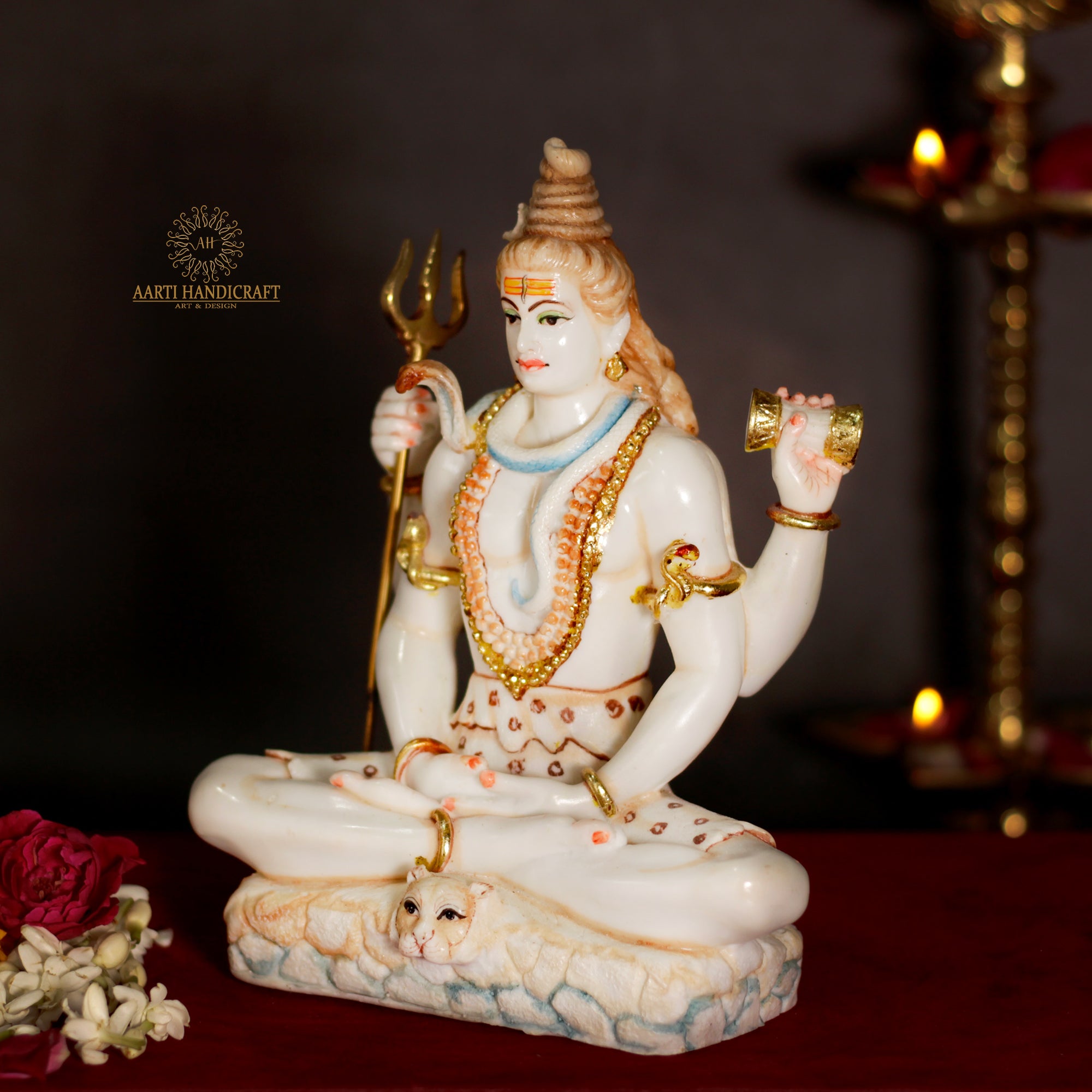 Lord Shiva Statue In Resin