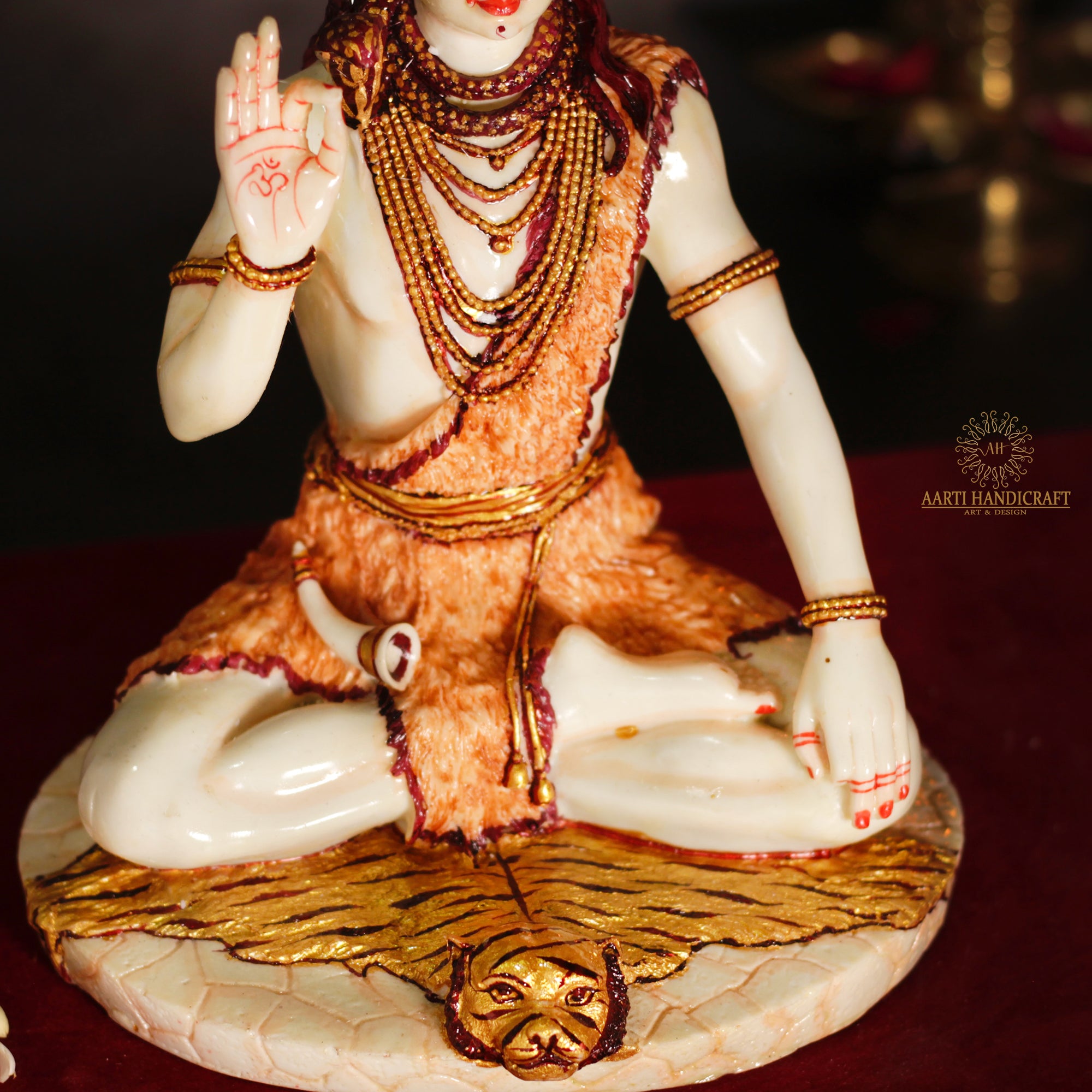 Blessing Shiva | 10 Inches | Resin (Marble Dust)