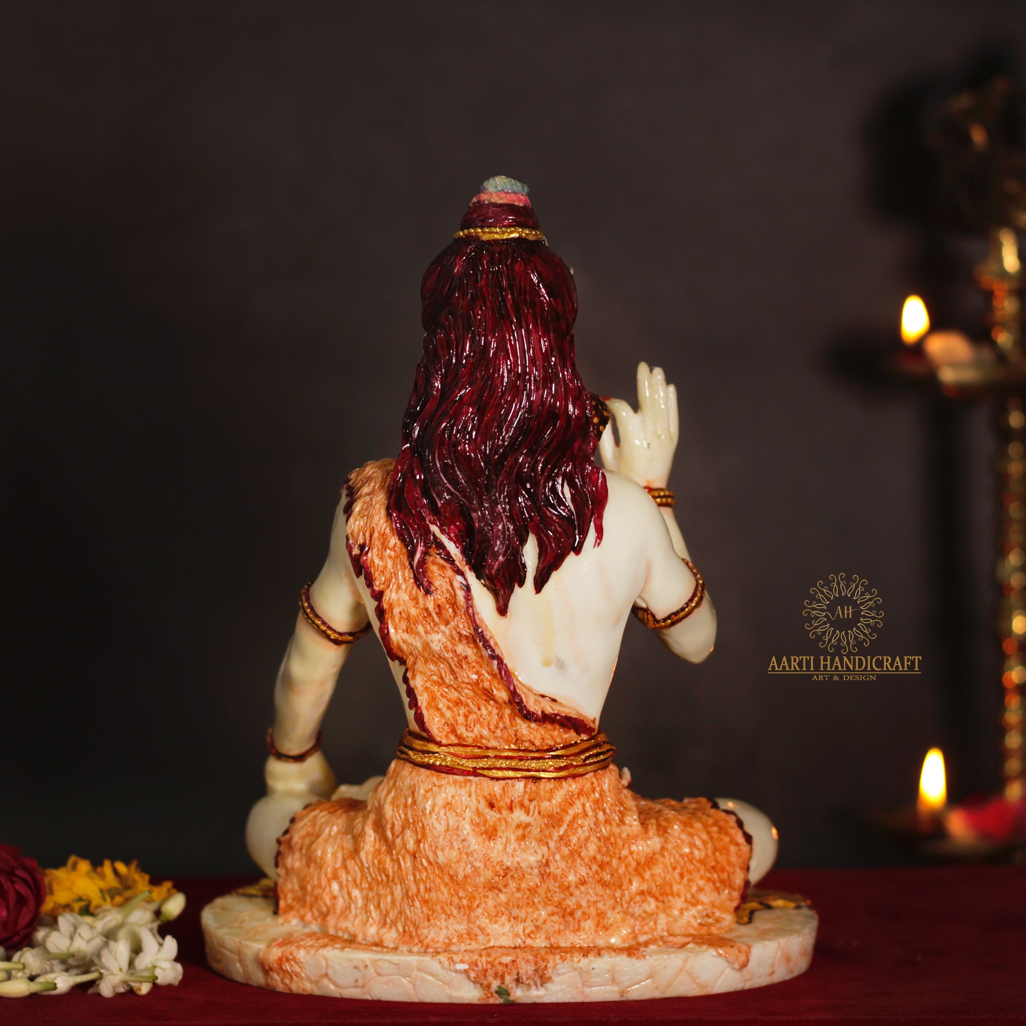 Blessing Shiva | 10 Inches | Resin (Marble Dust)