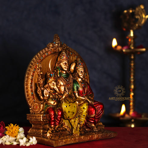 Beautiful Shiva Family/Parivar In 8 Inches