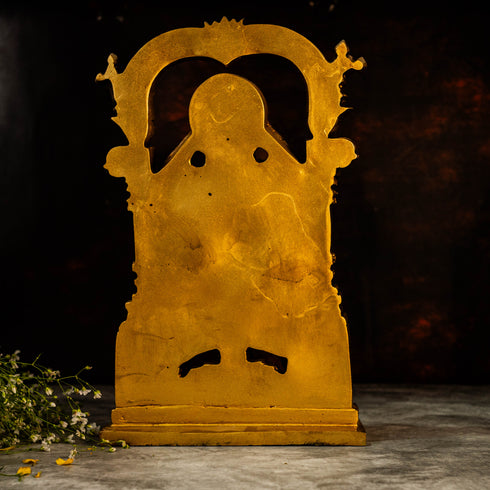 Beautifully Detailed 15" Tirupati Balaji In Marble Dust