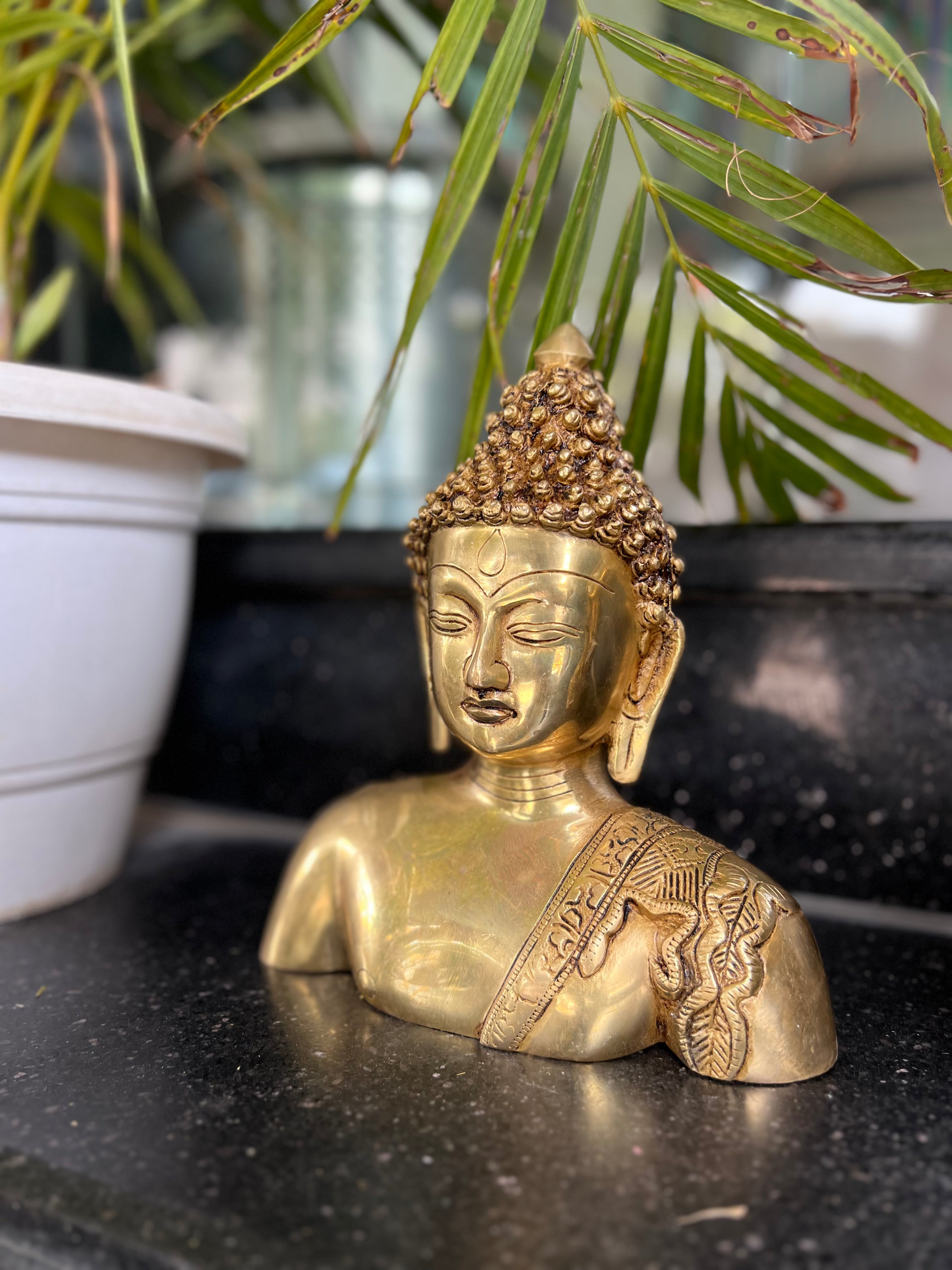 Premium Elegant Spiritual Buddha Bust/Head