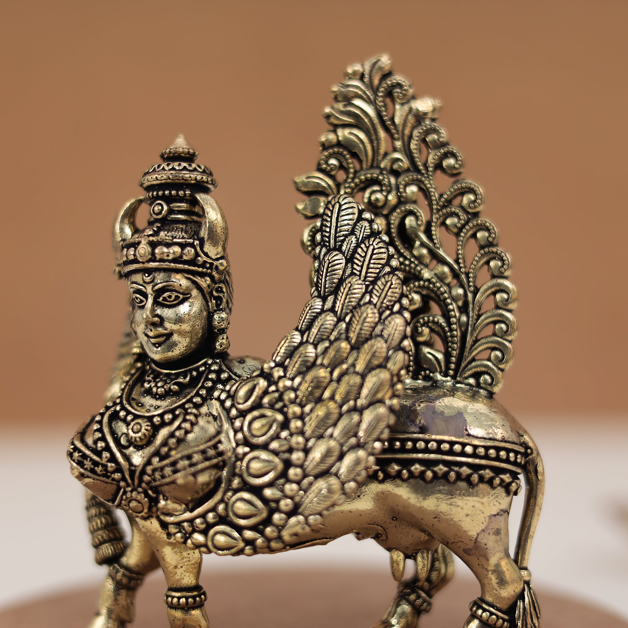 Brass Kamdhenu – Divine Wish-Fulfilling Cow For Festive/Gift