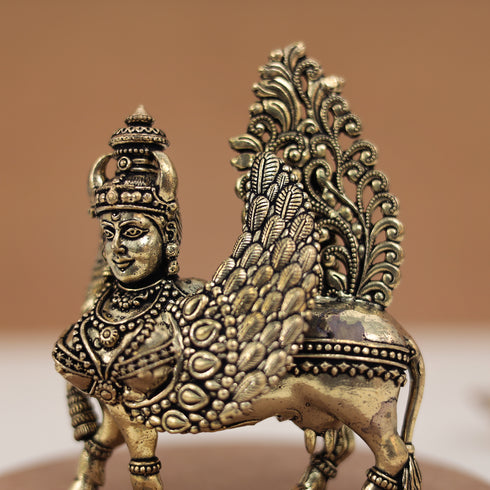 Brass Kamdhenu – Divine Wish-Fulfilling Cow For Festive/Gift