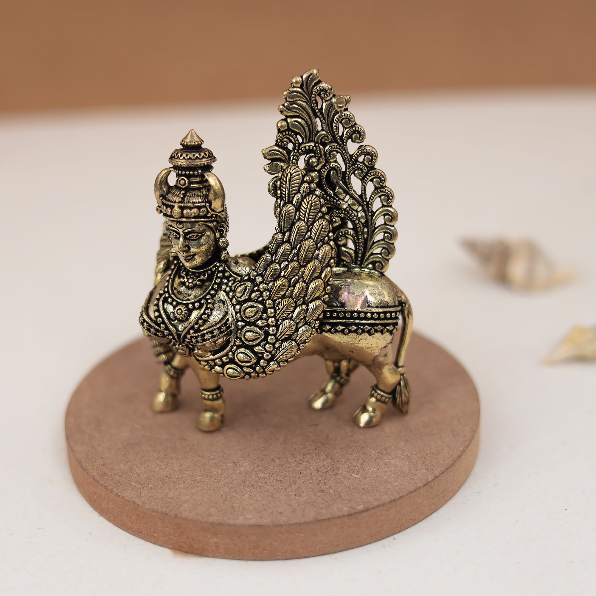 Brass Kamdhenu – Divine Wish-Fulfilling Cow For Festive/Gift