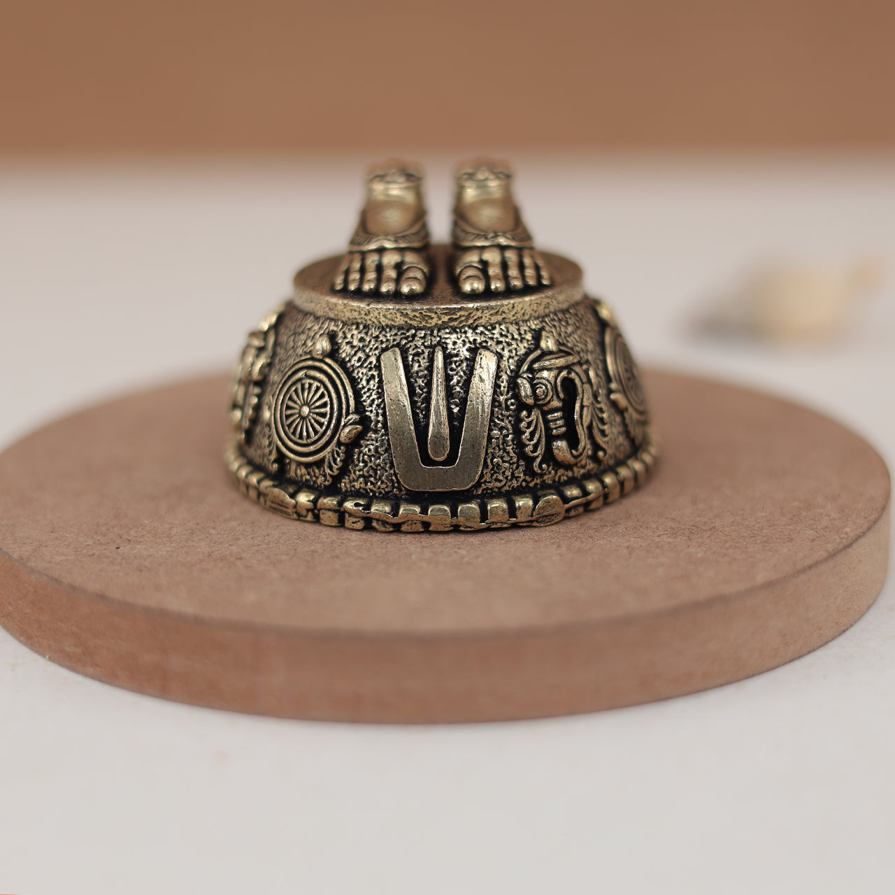 Brass Bala Ji Charan Paduka/ Vishnu Charan Paduka/ Peumal Charan Paduka In