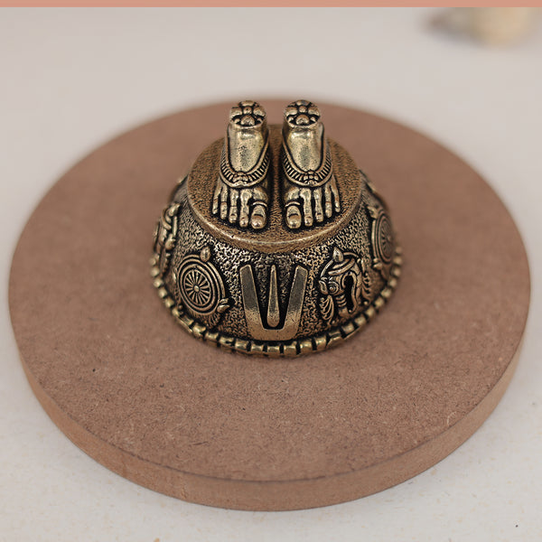 Brass Bala Ji Charan Paduka/ Vishnu Charan Paduka/ Peumal Charan Paduka In